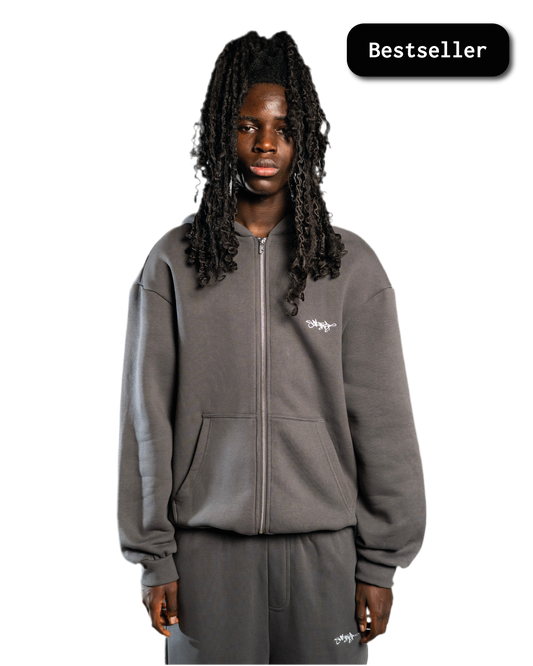 SIGNATURE ZIP HOODIE ANTHRAZIT