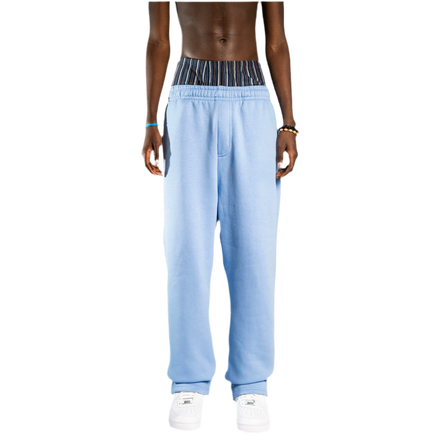 NO LOGO OPEN LEG JOGGER PUDER BLAU
