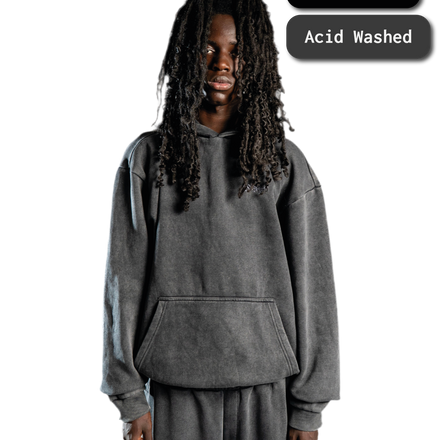 SIGNATURE HOODIE WASHED ANTHRAZIT