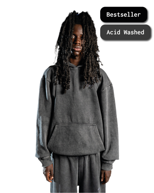 SIGNATURE HOODIE WASHED ANTHRAZIT