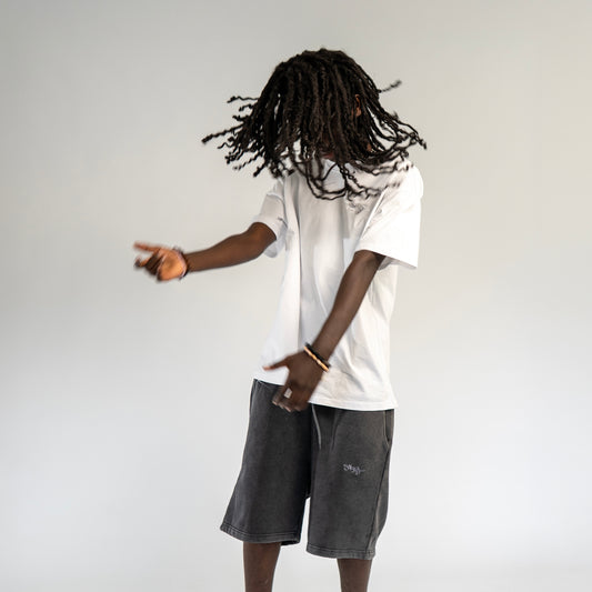 SIGNATURE SWEATSHORTS WASHED ANTHRAZIT