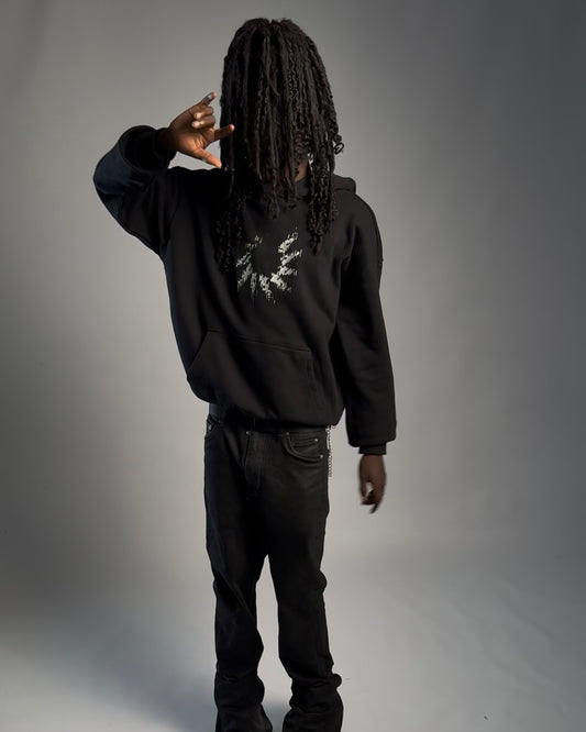 HEAVY LOADING CIRCLE HOODIE BLACK