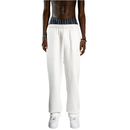 SIGNATURE OPEN LEG JOGGER WEIß