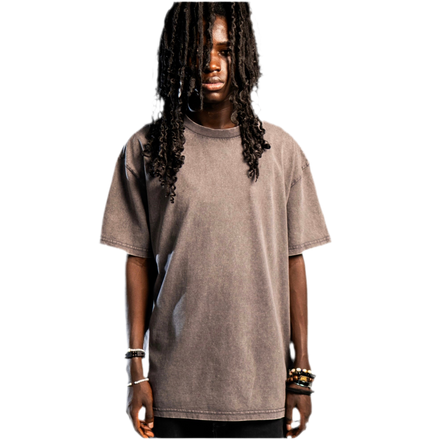 NO LOGO T-SHIRT WASHED ANTHRAZIT