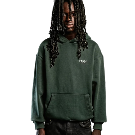 SIGNATURE HOODIE DARK GREEN
