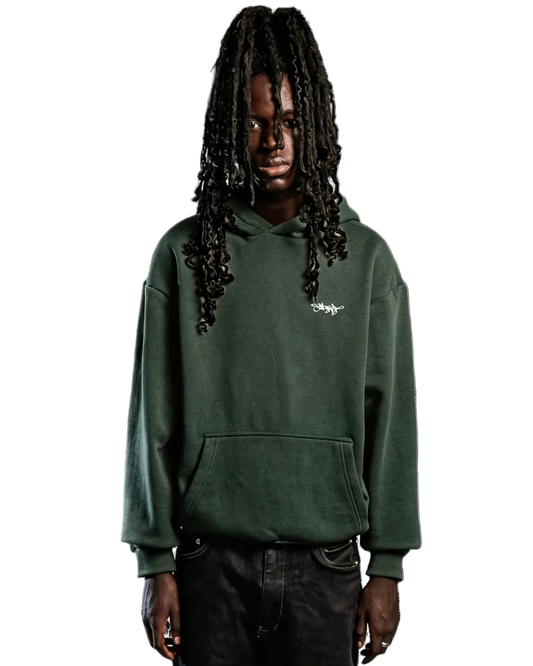 SIGNATURE HOODIE DARK GREEN