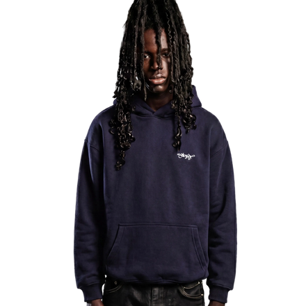 SIGNATURE HOODIE NAVY BLUE
