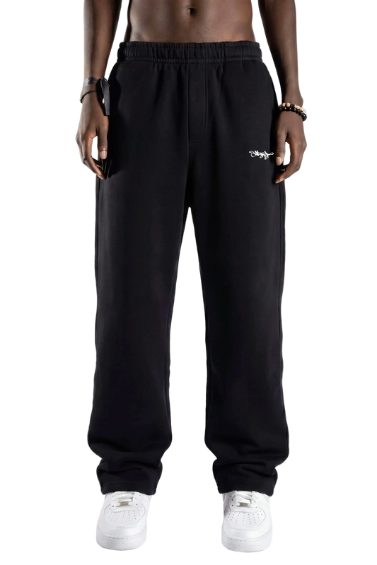 SIGNATURE OPEN LEG JOGGER SCHWARZ