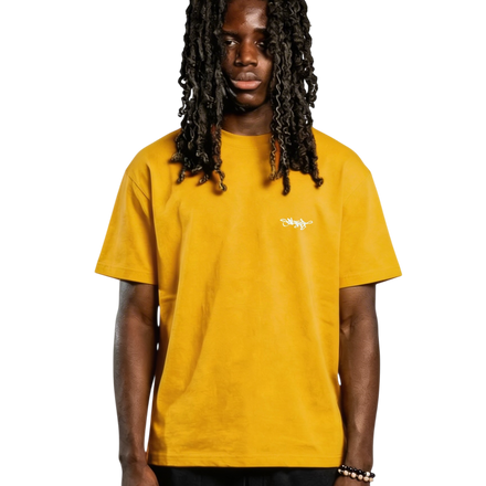 SIGNATURE REGULAR FIT T-SHIRT TAXI YELLOW