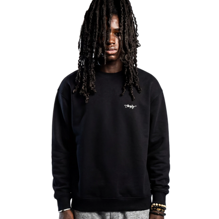 SIGNATURE CREWNECK SWEATER SCHWARZ