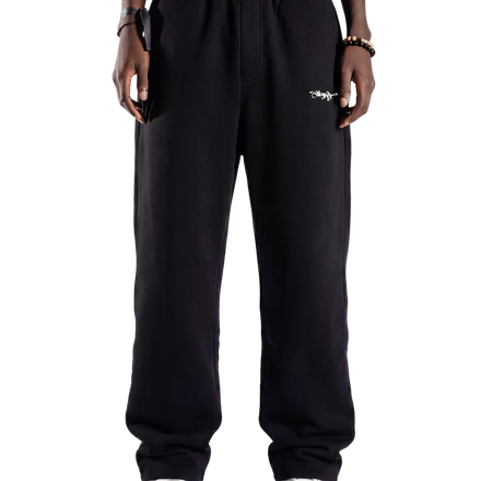 SIGNATURE OPEN LEG JOGGER SCHWARZ