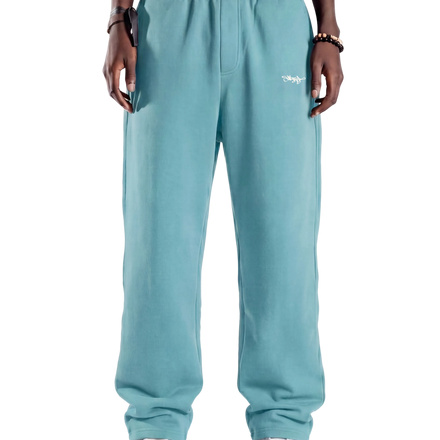 SIGNATURE OPEN LEG JOGGER AQUA BLUE