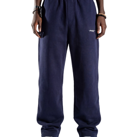 SIGNATURE OPEN LEG JOGGER NAVY BLUE