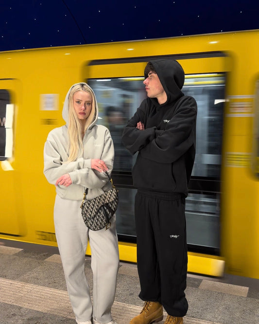 SIGNATURE ZIP HOODIE NEBEL GRAU
