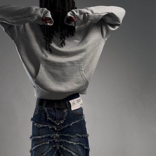 HEAVY SIGNATURE HOODIE SPORT GREY