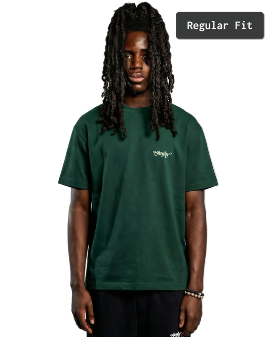 SIGNATURE REGULAR FIT T-SHIRT DARK GREEN