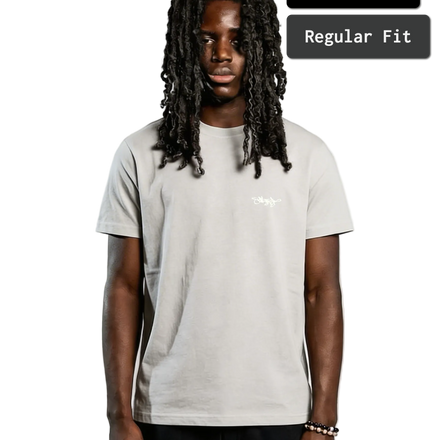 SIGNATURE REGULAR FIT T-SHIRT NEBEL GRAU