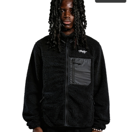 SIGNATURE SHERPA FLEECE JACKET SCHWARZ