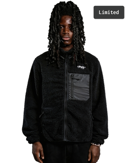 SIGNATURE SHERPA FLEECE JACKET SCHWARZ