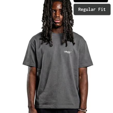 SIGNATURE REGULAR FIT T-SHIRT ANTHRAZIT